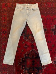 Hudson Mens Blake Slim Straight Denim Light Blue Jeans Size 29 X 32