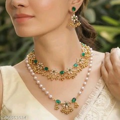 Indian Bollywood Gold Plated Kundan Choker Bridal Necklace Earrings Jewelry Set