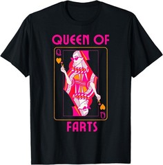 Queen of Farts Embarrassing Joke Adult Humor T-Shirt, Unisex Tee