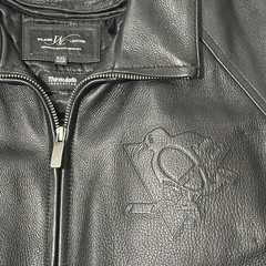 Pittsburgh Penguins Wilsons Leather Zip Jacket, Men’s XXL, Thinsulate Insulated