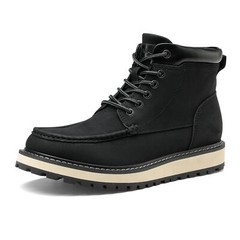 Men’s Moc Toe Boots Comfortable Lightweight Formal Casual Wedge Boots Shoes