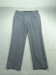 Ralph Lauren Pants Mens 36×30 Gray Wool Dress Trousers Stretch Total Performance